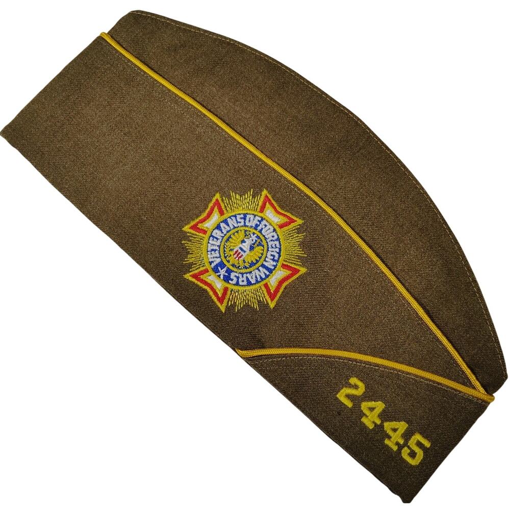 Vintage 1945 VFW Garrison Cap – Unit 2335 Maple Shade NJ, 6-7/8, Minor Age Wear
